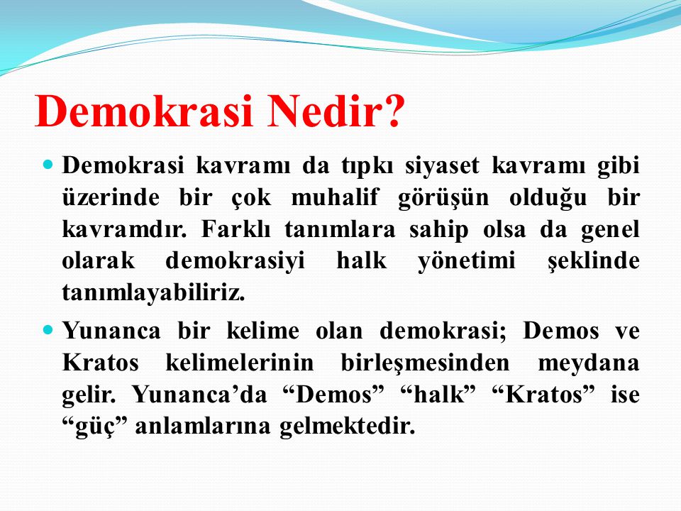 DEMOKRASİ ppt video online indir